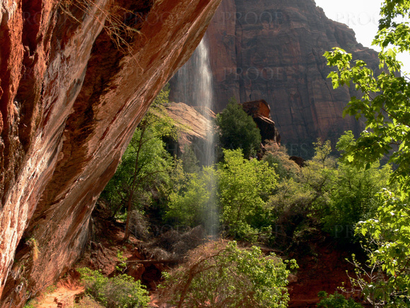 Zion Canyon Waterfall