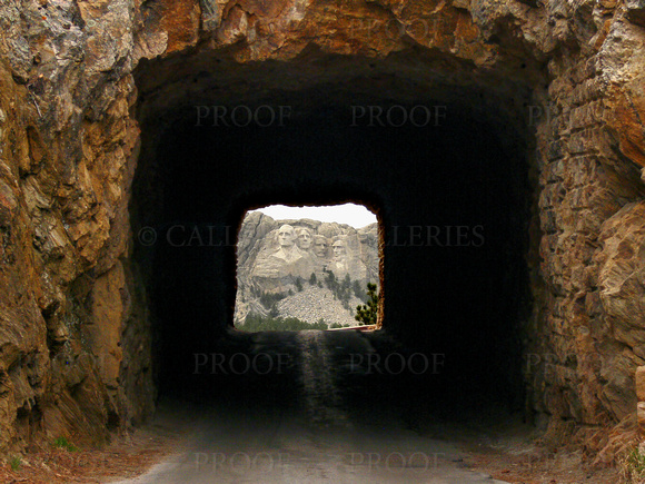 Tunnel Framed Mount Rushmore