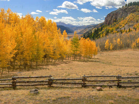 Mountain Meadow with Rail Fence #1