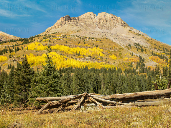Rail Fence and Mountain