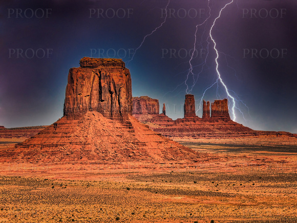 Monument Valley -- Lightning