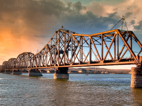 Railroad Bridge Over The Missouri River